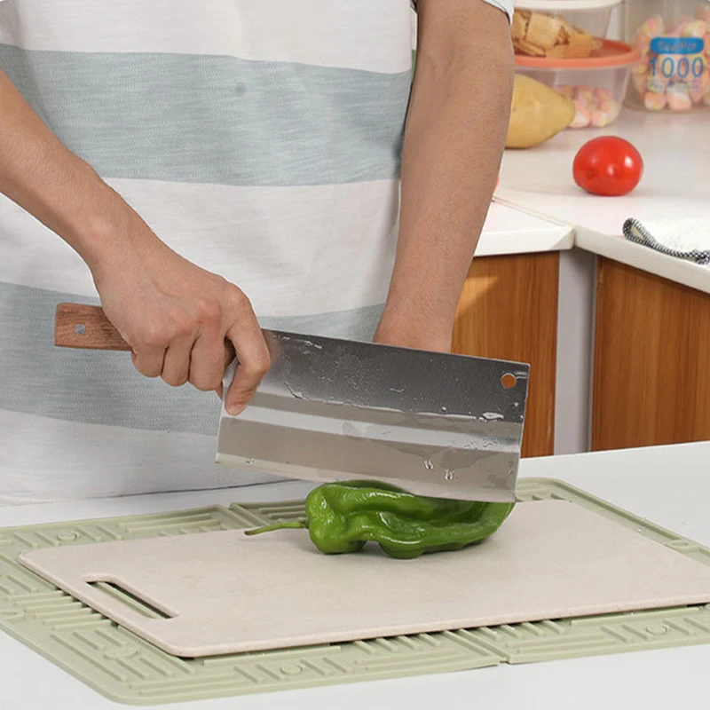 Silicone Drain Pad Heat-resistant Pad Kitchen Countertop Protection Mat Drain and Anti Slip Large Pot Cup Silicone Drainage Pad