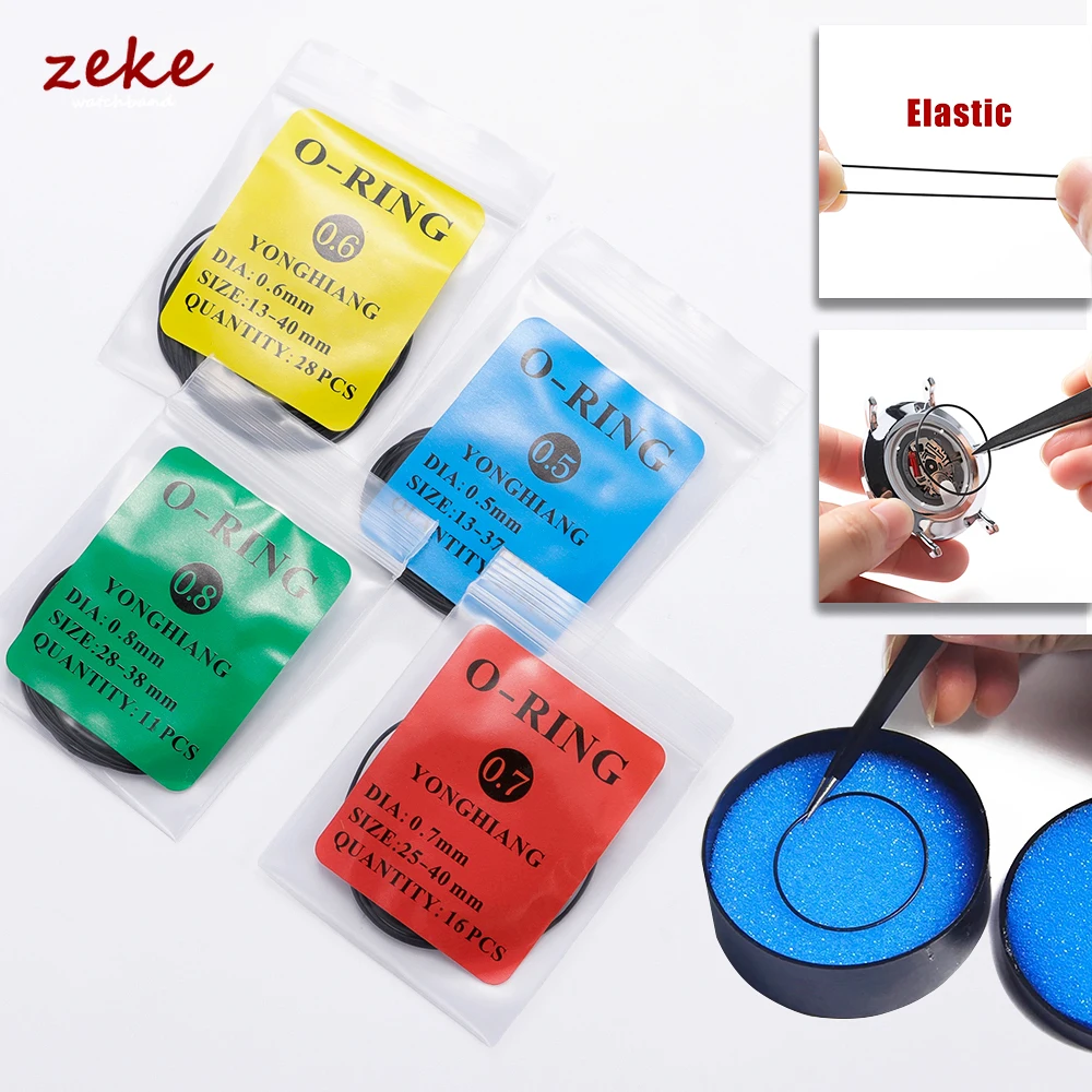 أدوات إصلاح الساعة المهنية ساعة مانع التسرب ساعة ختم حلقة مطاطية مقاوم للماء O-حلقة ساعة أجزاء مجموعة أدوات ساعة الملحقات #1