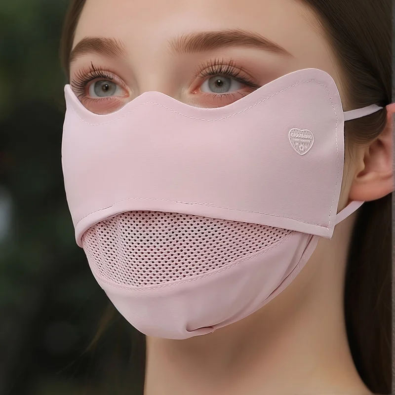1pc Breathable 3D Eye Contour Design Face Mask - Suitable For Lightweight Cycling, Hiking, And Outdoor Activities