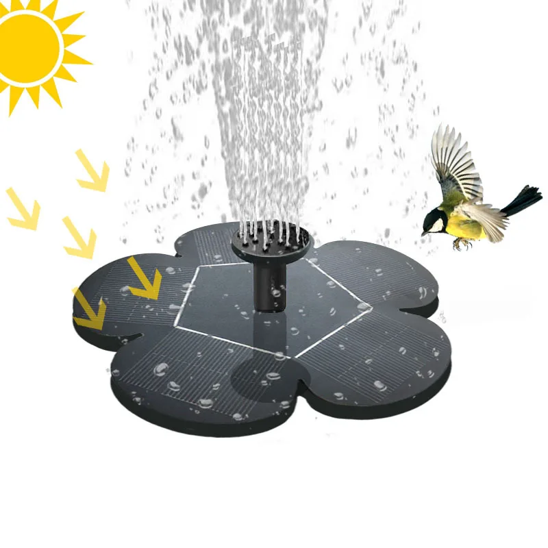 Solar flower fountain water fountain garden villa landscape water fountain