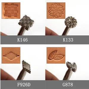 طقم ختم الجلد ، أداة ثقب معدنية ، ختم الشمع ، طوابع الثقب الحرفية ، 1 قطعة أفضل 6 آلات ختم أحذية للمبيعات - رقم 1