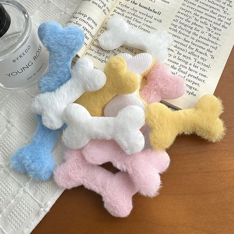 Small bones cute plush accessories DIY card cover hairpin headrope handmade decoration support fan DIY handmade accessories