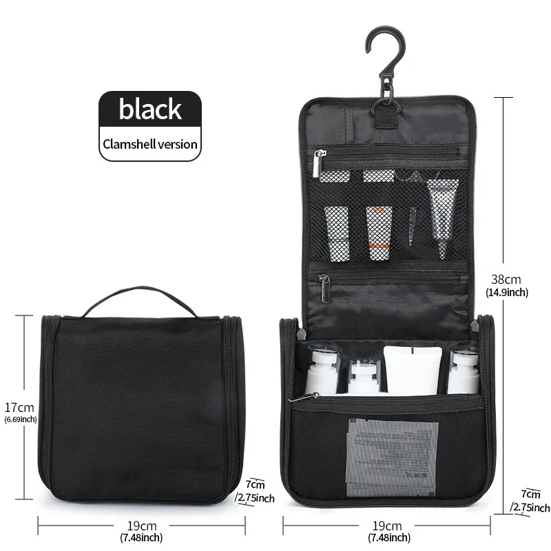 Multifunction Hanging Flip Men Travel Toiletry Bags Portable Pockets Water-Resistan Portable Shaving Kit Storage Make Up Bags
