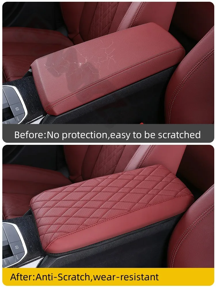 Center Console Cover Pad Leather Anti-Scratch Car Armrest Box Cushion For BMW 3 Series G20 G28 2020-2023 Accessories