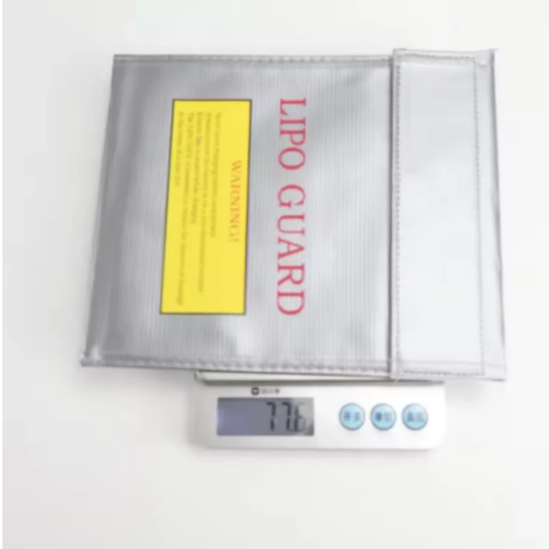 Fireproof And Waterproof High-Quality Rc Lipo Battery Safety Bag Safety Protection Charging Bag 18x23cm 30x23cm Silver