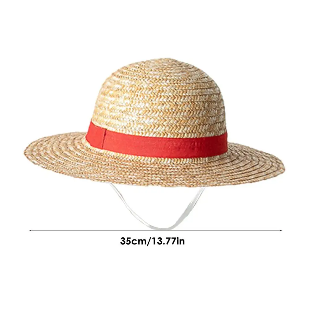 31 cm/35 CM Anime Stroh Hut Festivals Party Cosplay Requisiten Sonnenschutz Hut eltern-kind Sommer Sonne stroh Strand Hut Für Männer Frauen