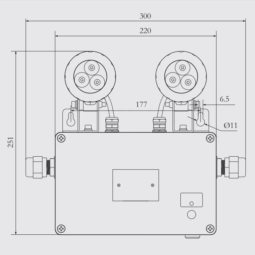 6W LED Explosion-Proof Emergency Light For Oil Mining Smelting And Ships Fire Emergency 3H Time IP66