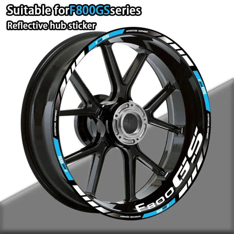 

Reflective Motorcycle Accessories Wheel Sticker Inside of Hub Decals Rim Stripes Waterproof For F800GS F800 GS F800