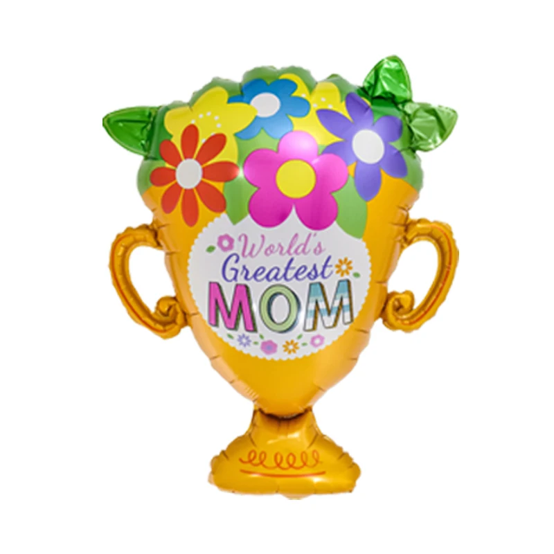 Mother\'s Day Decorations Balloons I Love You Mom Happy Mother\'s Day Aluminum Film Balloons Mothers Gifts
