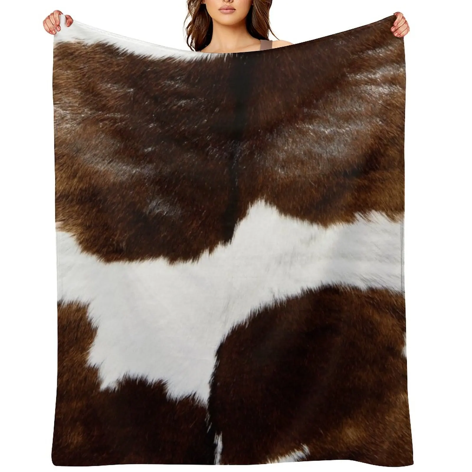 

Rustic Ranch Cow Print Throw Blanket Large blankets and throws Decoratives Sofa Quilt Blankets