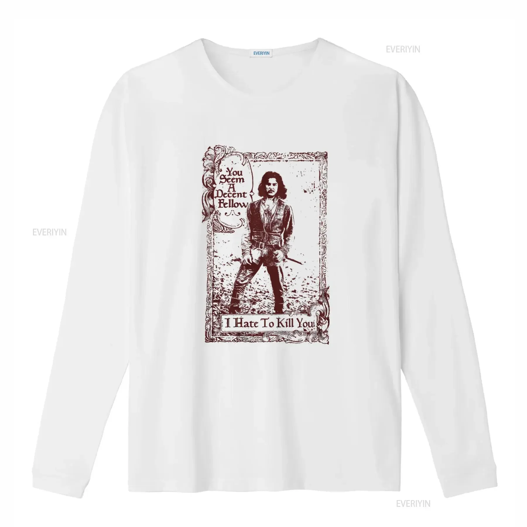 New The Big Princess Bride Adult T Shirt You Seem A Decent Fellow I Hate To Kill Design vintage Washed Slightly