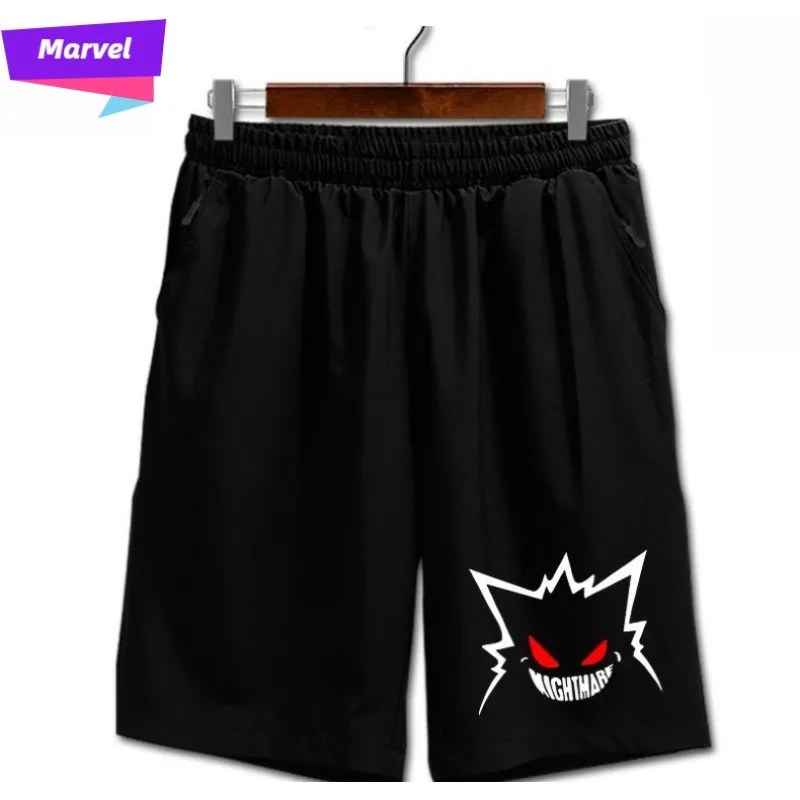 

Marvel's various funny patterns venom print men's casual loose straight leg personalized sports shorts made of cotton