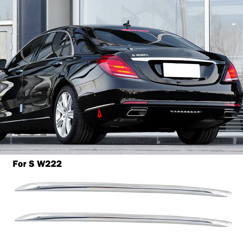 

A2228851121 A2228851221 For Mercedes Benz S Class W222 S320L 400L 500L Rear Bumper Side Chrome Trim Chromium Styling Accessories