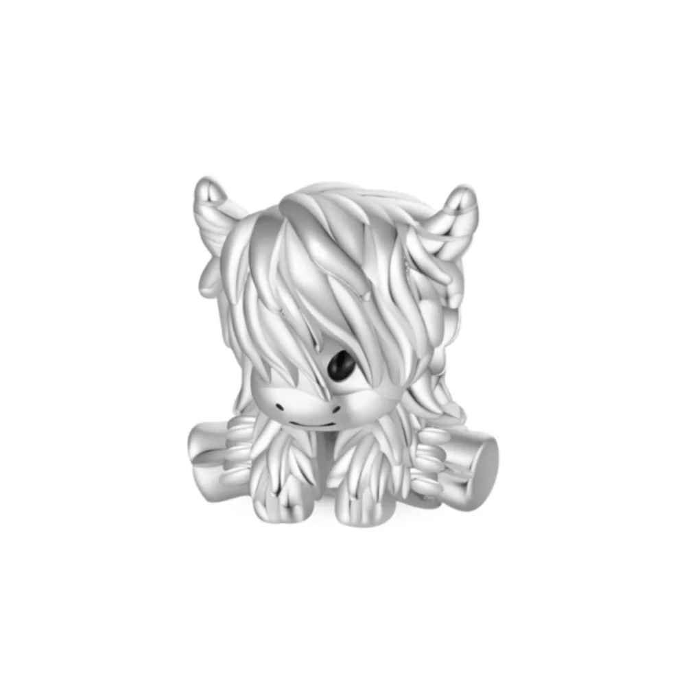 

2026Hot Selling New 925 Silver, Cute Niu Bead Pendant,Suitable for European Original Bracelets, DIY Accessories,ExquisiteJewelry