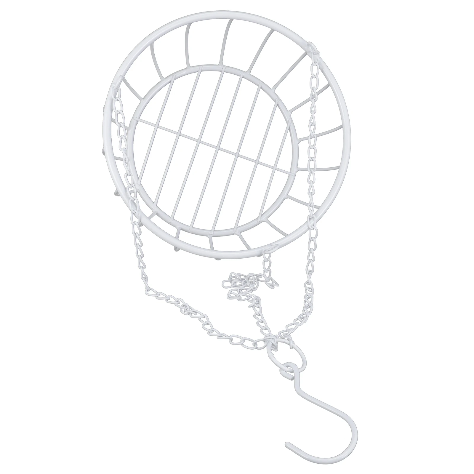 

Hanging Planter Basket Iron Flower Holder White Medium Size Balcony Outdoor Indoor Plant Pots Home Decor Durable Thickened