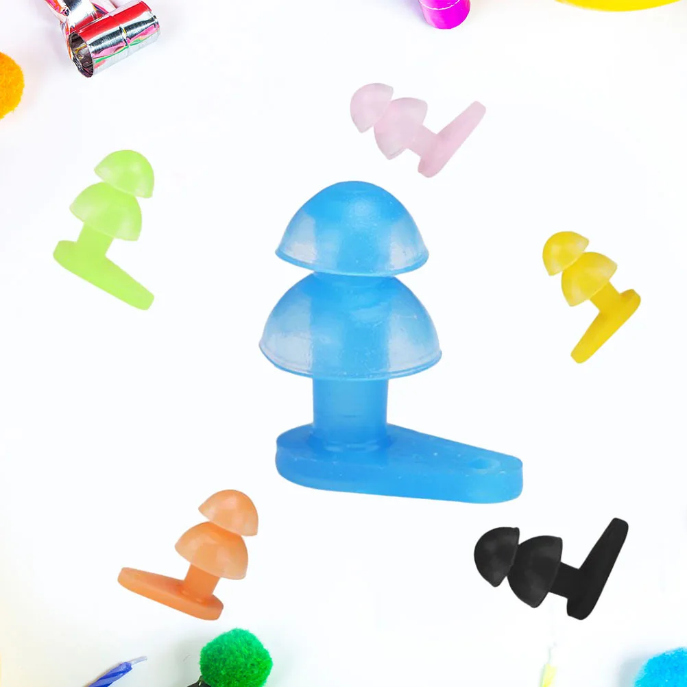 

6Pairs Swimming Earplugs Silicone Waterproof Ear Protector for Case Pack Prevent Water Entering Ear Canal