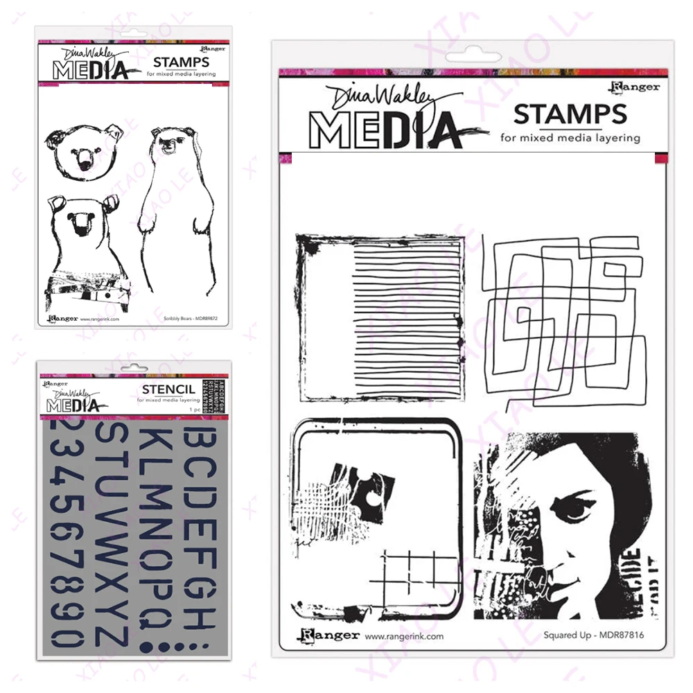 New Squared Up School Style Alpha Clear Stamps Stencils Diy Scrapbook Paper Diary Decoration Card Handmade Embossing New