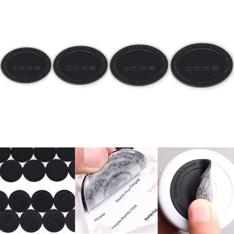 

10 Pcs Round Rubber Coaster Pad Self Adhesive Cup Bottom Stickers Non-slip Anti-scald Tumbler Cup Protective Pads