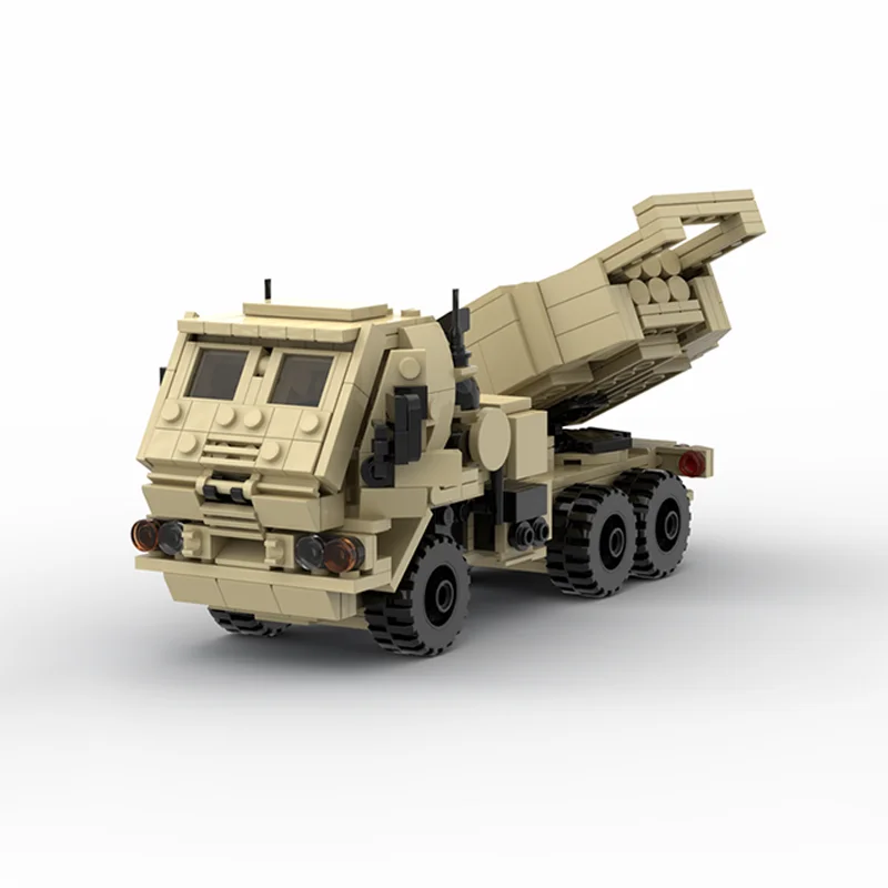 543pcs MOC Army M142 HIMARS M1140 FMTV TRUCK US City Police Model Building Blocks Christmas Gifts Construction Toy Brick Kids