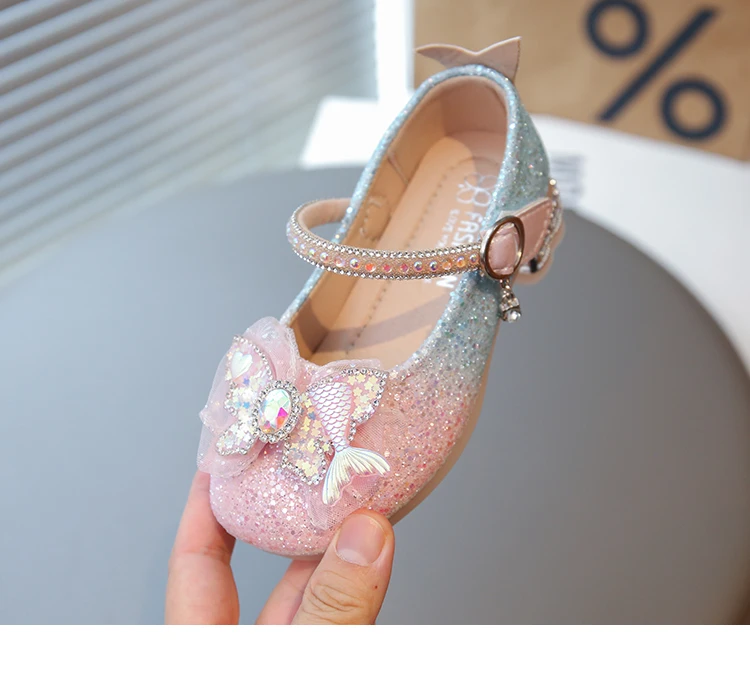 2026 Fashion Elegant Soft Sole Anti-slippery Versatile Dress Leather Shoe for Party Autumn New Children Princess Shoes for Girls