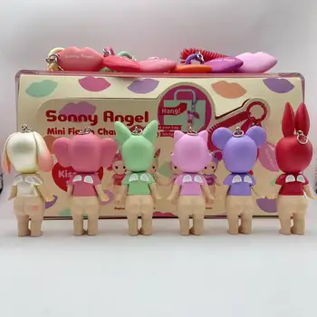 Obchod s hračkami Sunflower, Sonny Angel, Kiss Kiss Series, Blind Box, roztomilá figurka, model, kreslená taška, přívěsek na klíče, panenka, sbírat, dárková hračka 10 nejlepší prodej přívěsek na klíče s andělským synkem - №9