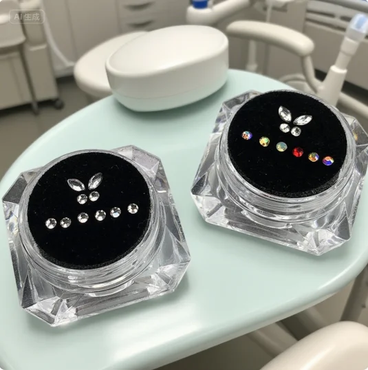 

10Pcs Oral Hygiene Tooth Decoration Diamond Bur Dental Material Teeth Whitening Denture Acrylic Teeth Crystal Ornament