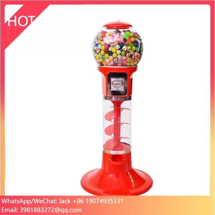 

Оптовая торговля фабрикой стенд Sprial Candy Gumball прыгающий мяч игрушечный торговый автомат для продажи