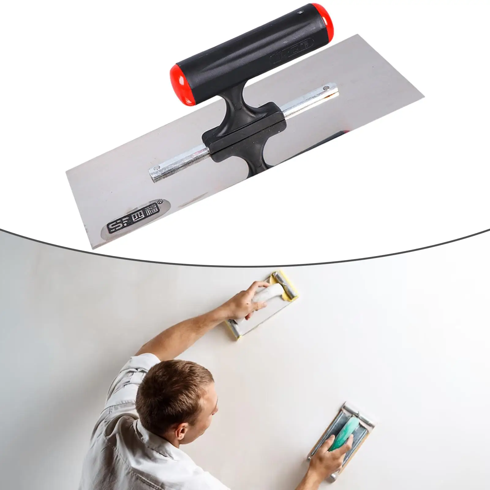 Aço Inoxidável Rebocamento Trowel, Drywall Cimento Trowel, Raspagem, Growing, Concreto, Acabamento, Tiling