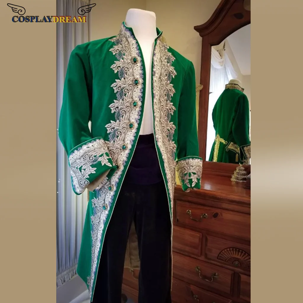 

18th Century Men's Rococo Baroque Period Costume Jacket Victorian Renaissance Prince Coat Outfit Marie Antoinette Costume