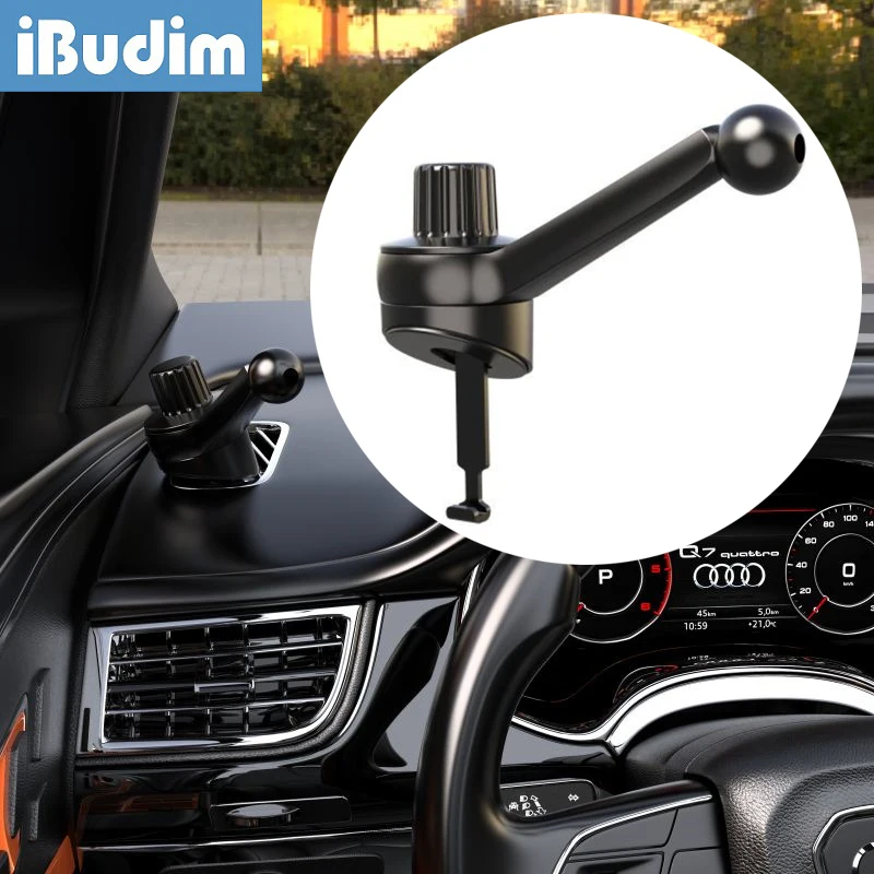 iBudim Upgrade Car Air Vent Phone Holder Clip 17mm Ball Head for Car Air Outlets Magnetic Car Mount Smart Phone GPS Bracket