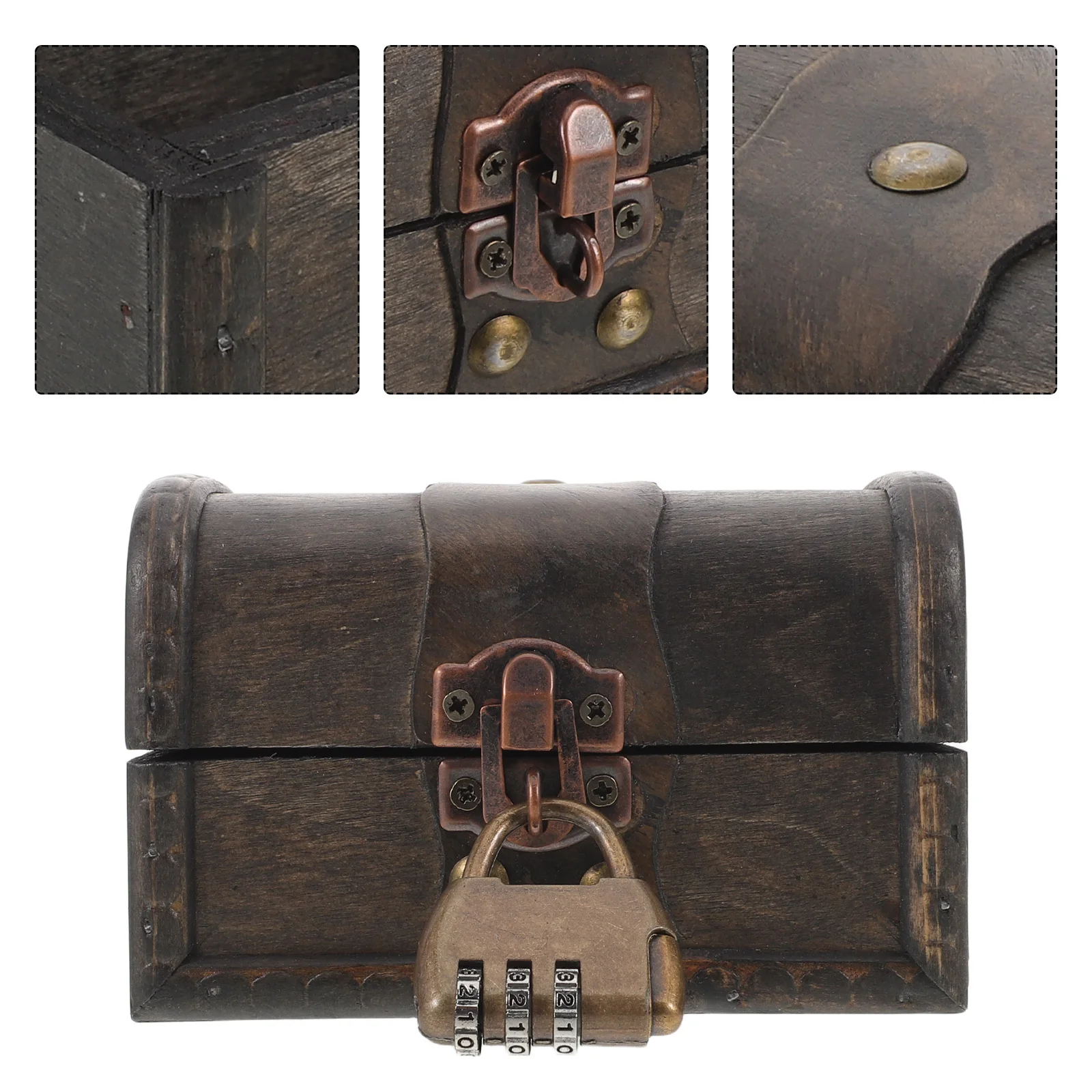 Boîte au trésor verrouillable, salle d'évasion, coffre de Puzzle, serrure à combinaison en bois, Kit de jeu de bricolage pour fête à domicile, décoration Vintage