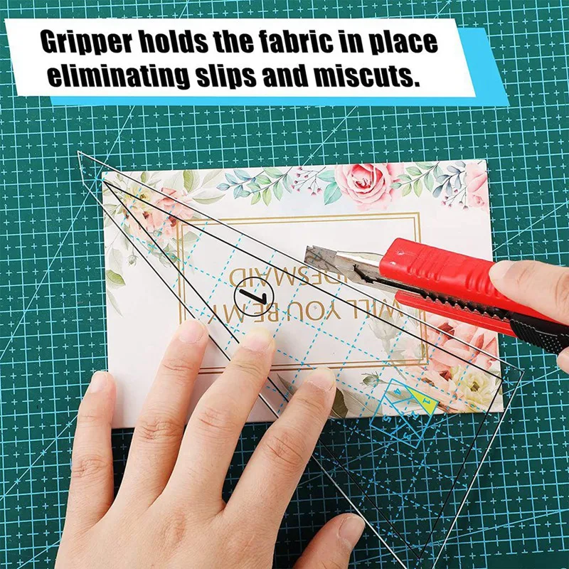 5 stück Quilten Vorlage Set Nähen Maschine Lineal DIY Hand Patchwork Quilten Herrscher Quilt Vorlagen Platz Vorlagen