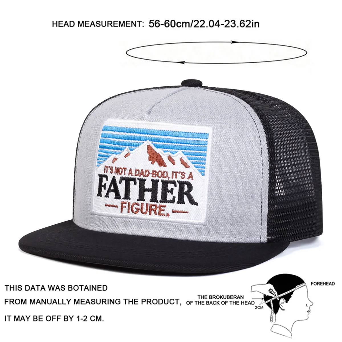Cappelli a rete hip-hop unisex sono un PADRE ricamati Primavera ed estate Cappellini da baseball casual sportivi regolabili per esterni Cappello per protezione solare