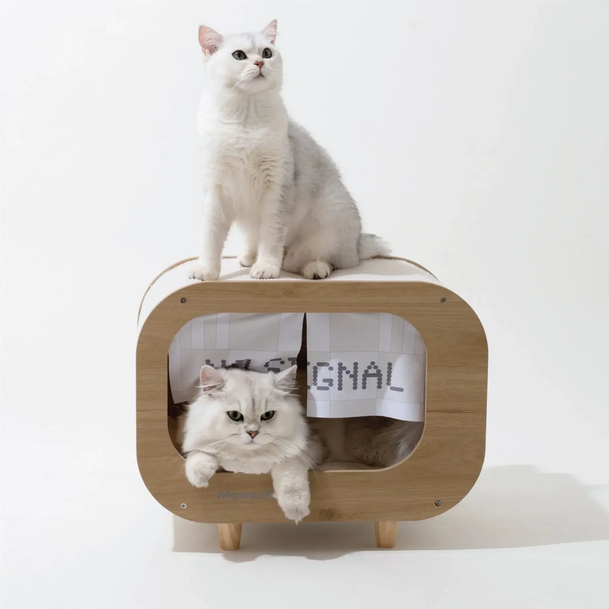 House Summer Cat Litter Cat Semi-enclosed Hideout Litter Wooden