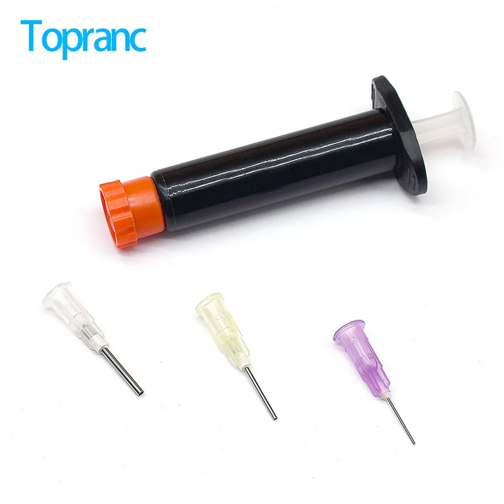 2Sets Black UV Resin Dispensing Syringe with 3 Sizes Blunt Needle Tips Fly Tying Tools DIY Fishing Lure Making Glue Applicator