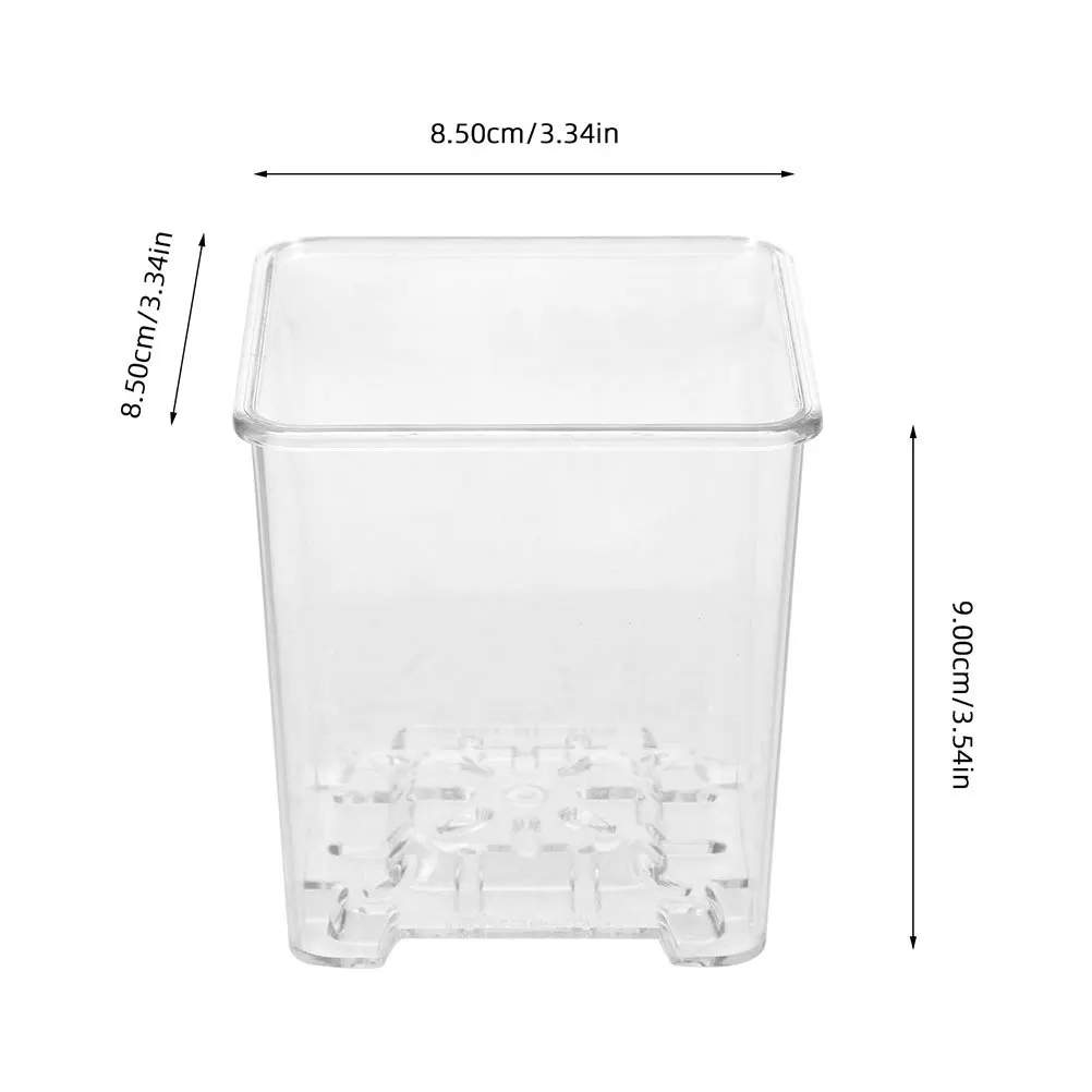 4 قطعة مزارعي الأوركيد واضحة الاكريليك الحضانة أواني الزهور تنفس وعاء للنباتات زراعة الأوركيد ديكور حديقة المزارعون الأواني