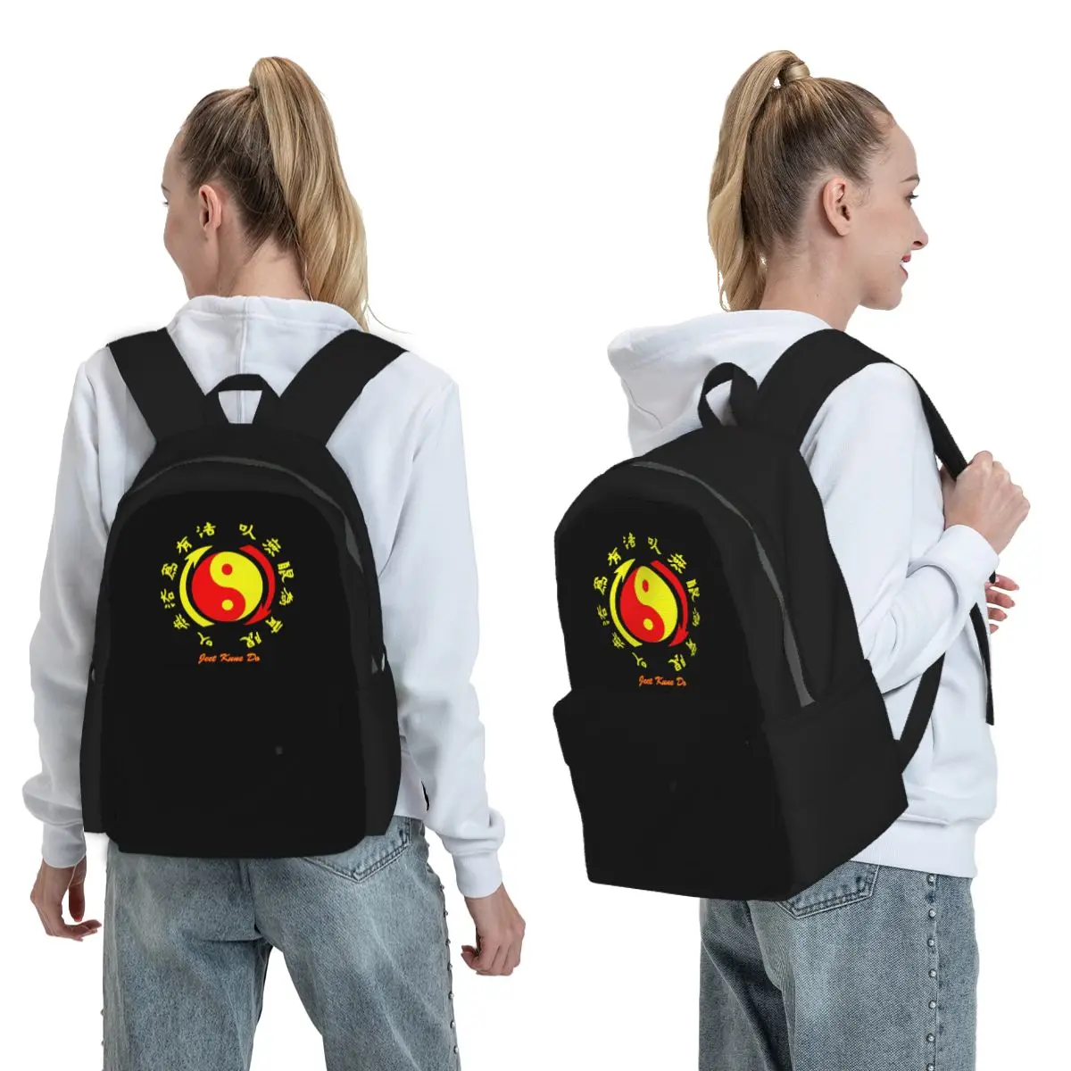 Jeet Kune Do Martial Art Academy 1967 Wing Chun Legend 3 Backpack BookBag Kids School Bag Computer Shoulder Bags for Men Women