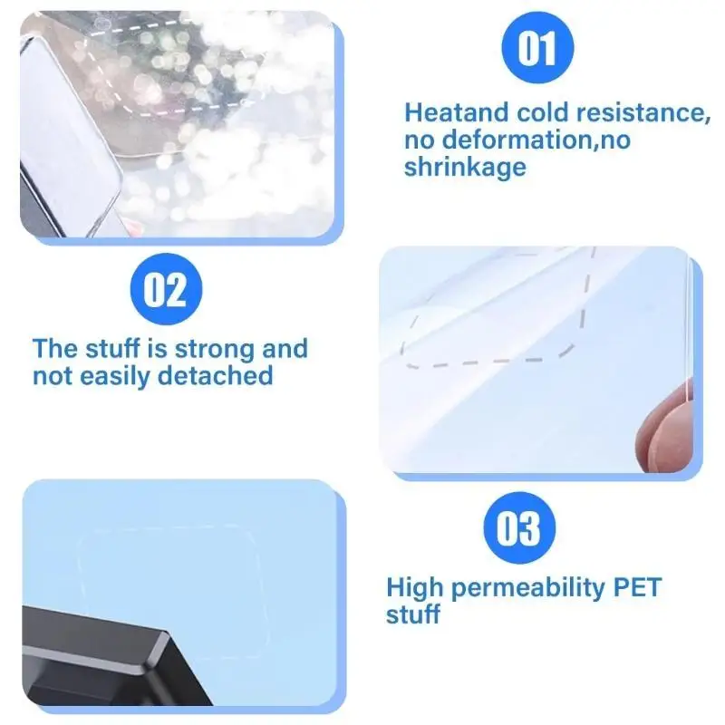 Picture 6: Electrostatic Films For Windshield Mount Dashcam Antifall Clear Adhesive Sticker