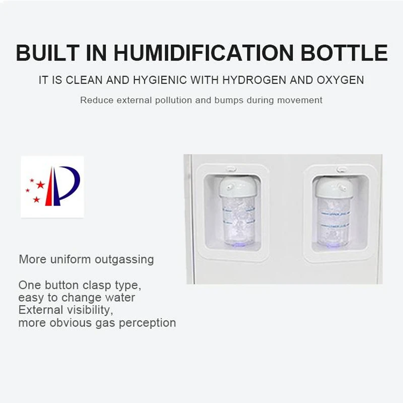 2400ml Hydrogen Mix Oxygen Generator Inhalation ionizer Hydrogen Water Purifier 99.9% Pure H2 Inhaler Therapy Device Low Noise
