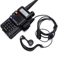 5pcs Air Acoustic Tube Headset For Baofeng Radio Walkie Talkie K Port Earphone PTT With Microphone For UV-5R 888s Guard Earbuds