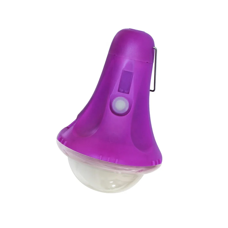 

15W Solar Panel Portable LED DC 6V Camping Lamp Easy-to-Carry Fishing Lantern with Metal Hook Solar Powered Light