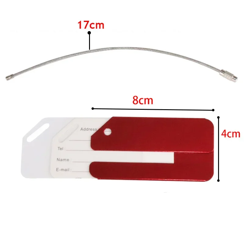 علامات الأمتعة المعدنية للسفر ، علامات اسم الأمتعة ، حامل تسمية عنوان الحقيبة ، سبائك الألومنيوم ، اكسسوارات الموضة
