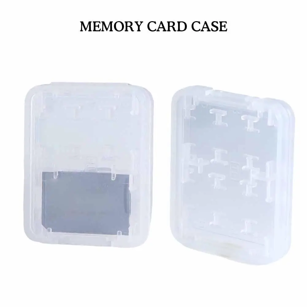 Waterproof SD Card Case Holder Hard Case Storage Box Clear Plastic Memory Card Case for SD/SDHC/SDXC/Micro SD/TF Card V2D7