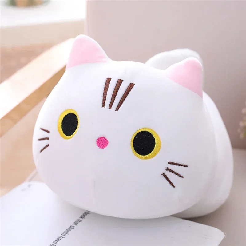 20cm bonito gato macio pelúcia travesseiro sofá almofada kawaii brinquedo de pelúcia recheado dos desenhos animados animal boneca adorável presente