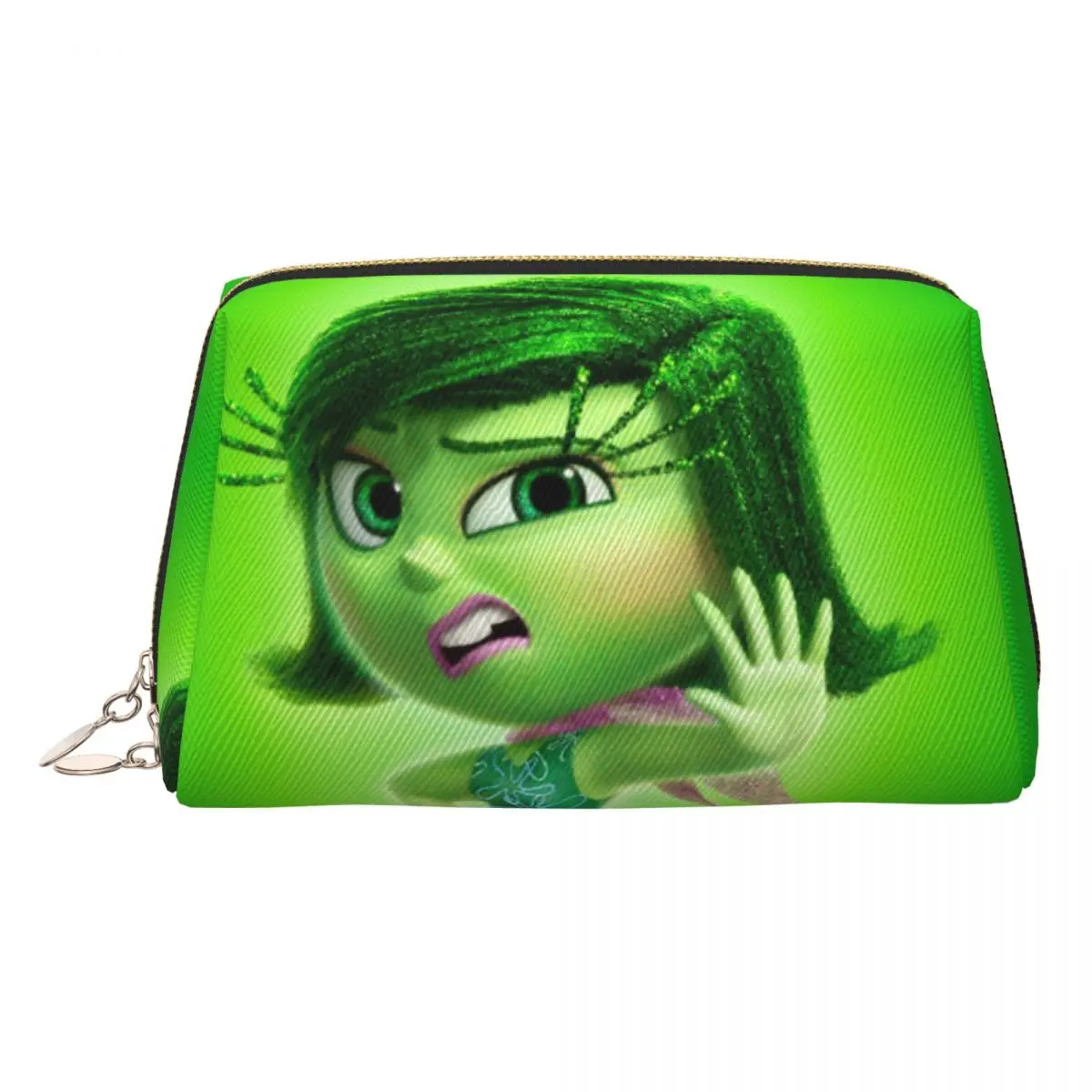 

Пользовательские Inside Out Disgust аниме мультфильм дорожная косметичка женский органайзер для туалетных принадлежностей для макияжа женский комплект для хранения красоты Dopp