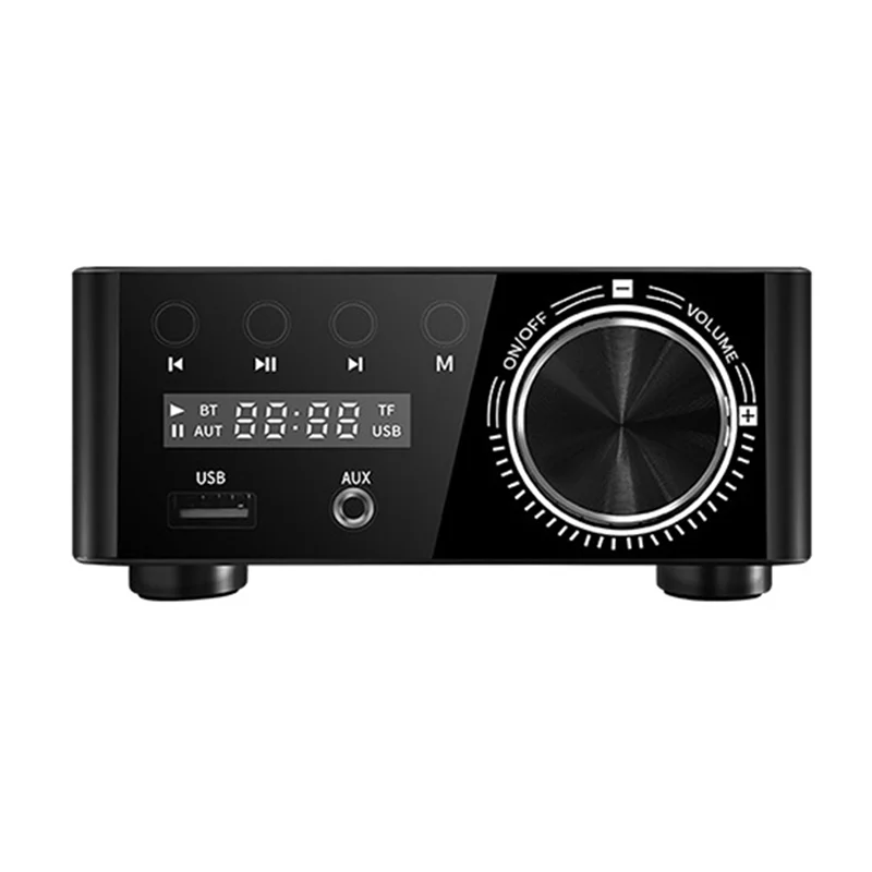 Bluetooth Digital Power Amplifier Board Class D Audio Amplifiers Mini HiFi Stereo Fever Audio MP3 Player Silver