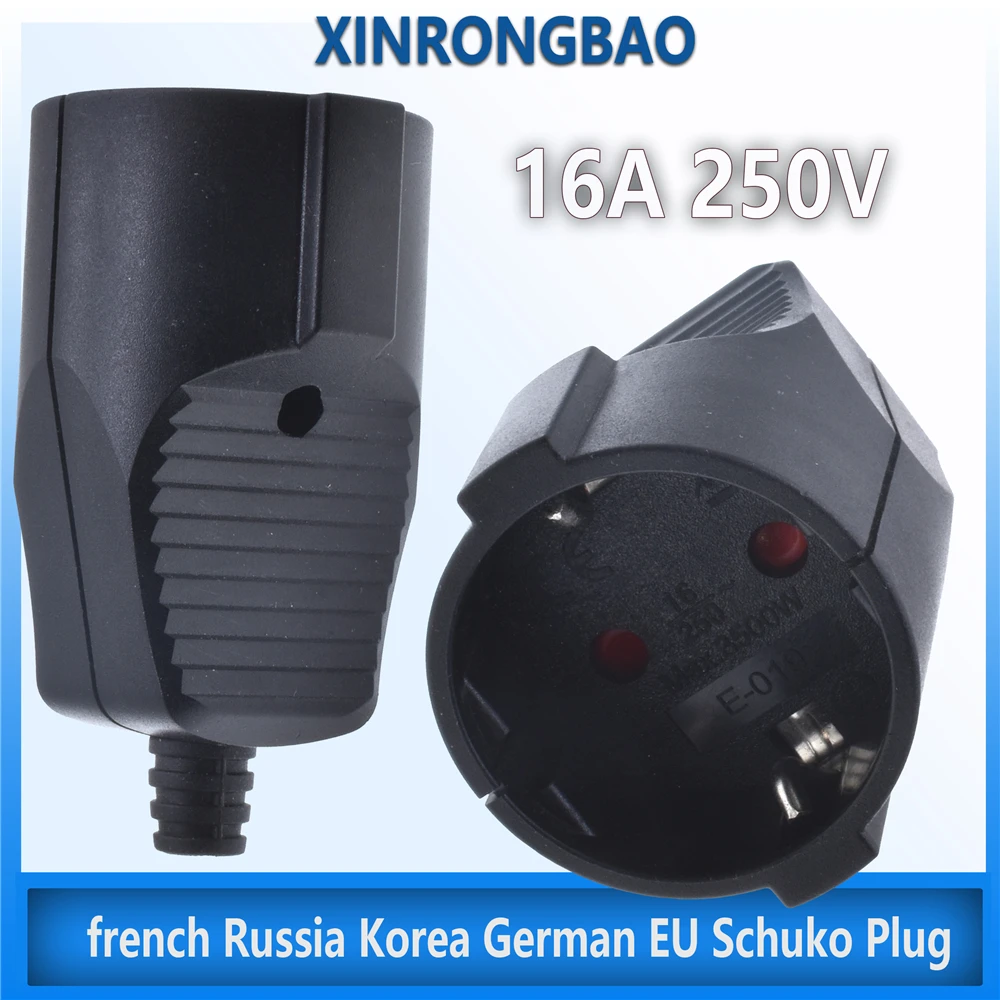 16a 250v francuski rosja korea niemiecki ue wtyczka Schuko przewód zasilający kabel przewodowy gniazdo męskie żeńskie złącze montażowe białe