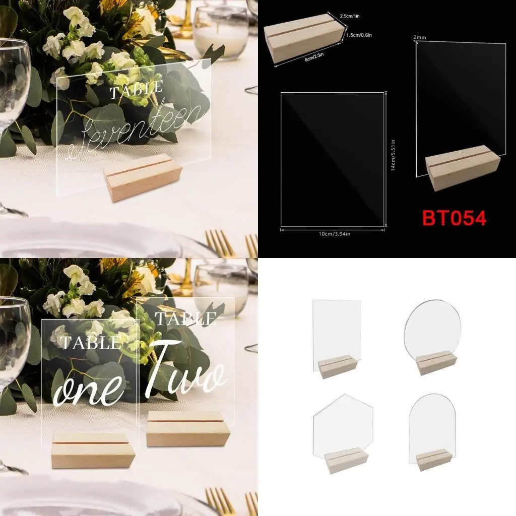 

E8BD Number Display for Case with Sturdy Base for Wedding Ceremony Meeting Banqu