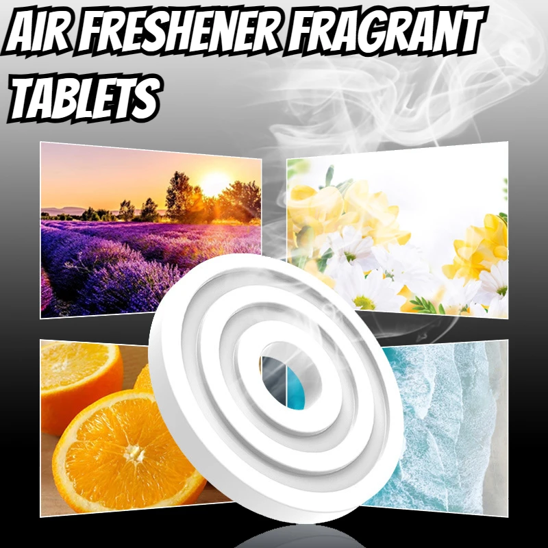 Air Freshener Car Fragrant Tablets Accessories Automobile Perfume PE Material Perfume Diffuser Supplement Fragrant