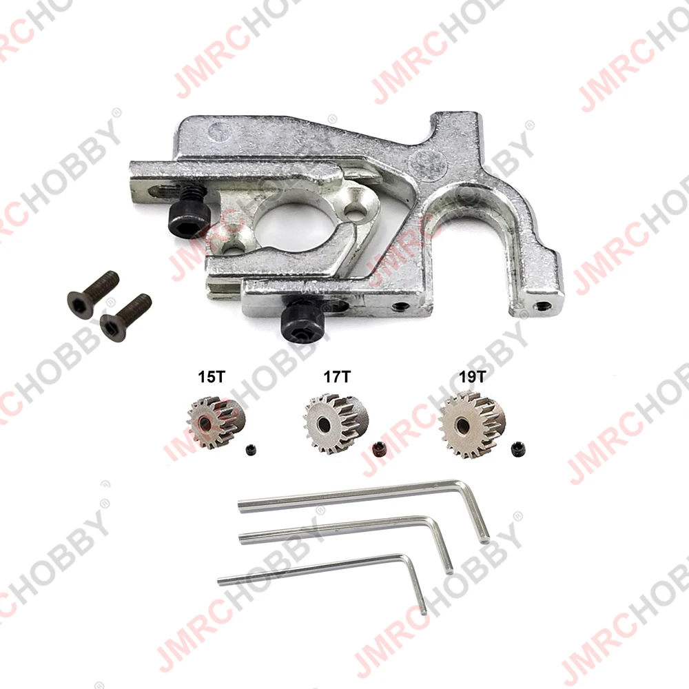Wltoys 144001 144010 124007 124017 124018 Rutschkupplung, zentrale Antriebswelle, verstellbare Motorhalterung, Upgrade-Teile aus Metall und Stahl
